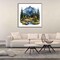 Scenery Cross Stitch Kit for Adults – Beginner-Friendly 11CT Stamped Needlepoint Embroidery, Cute Landscape Patterns, 13.7×13.7 Inch